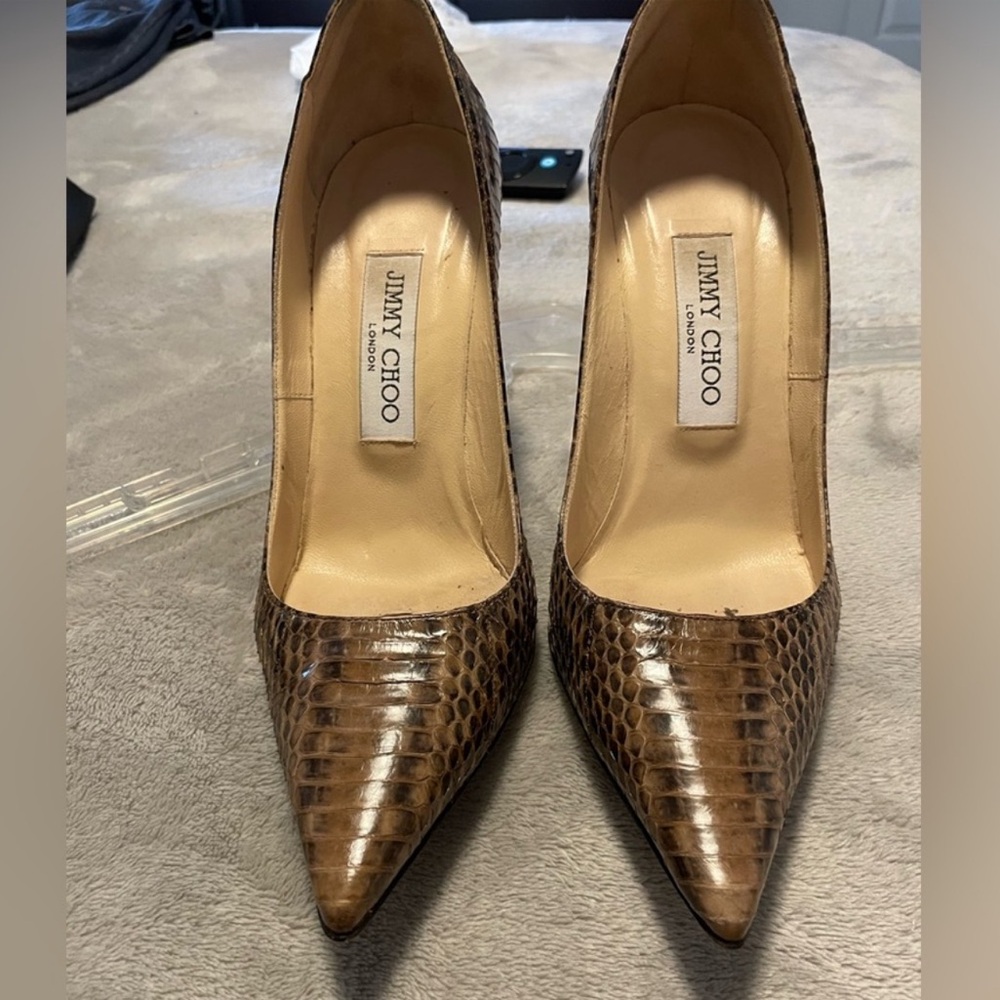 Jimmy Choo Brown Leather Women's Shoes
